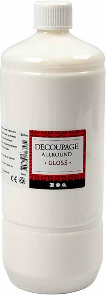 Decoupage lijmlak, glans, 1000ml [HOB-39201]